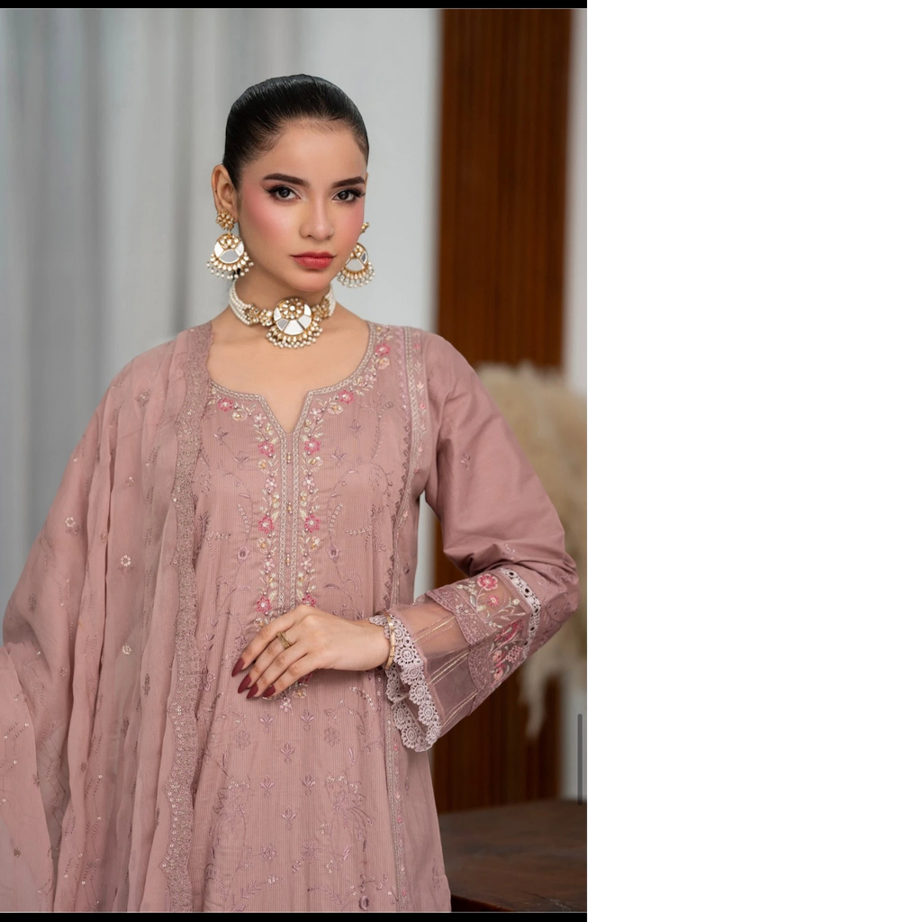 3 Piece Stitched Lawn Suit Anfa Collection (BN1122)
