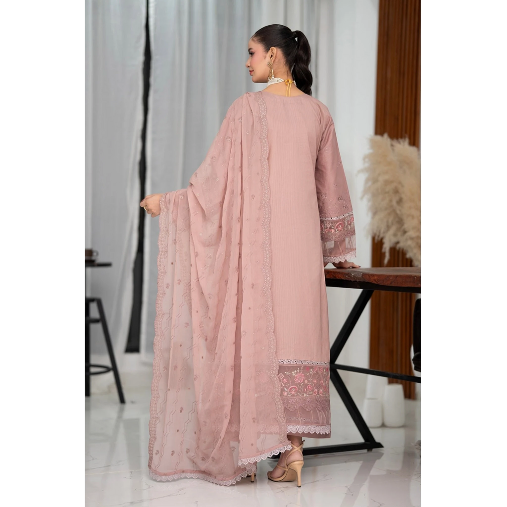 3 Piece Stitched Lawn Suit Anfa Collection (BN1122)