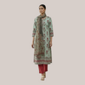 3 Piece Stitched Lawn Suit - Designer Inspired by Khaadi (KH07)
