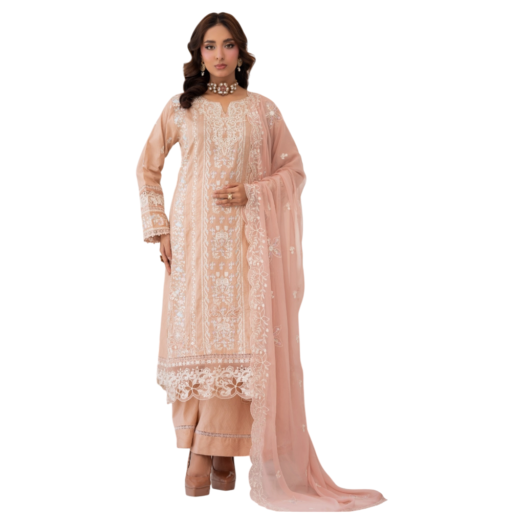 3 Piece Stitched Lawn Suit Zayba Collection (BN1125)