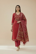 3 Piece Stitched Cotton Outfit (D32)