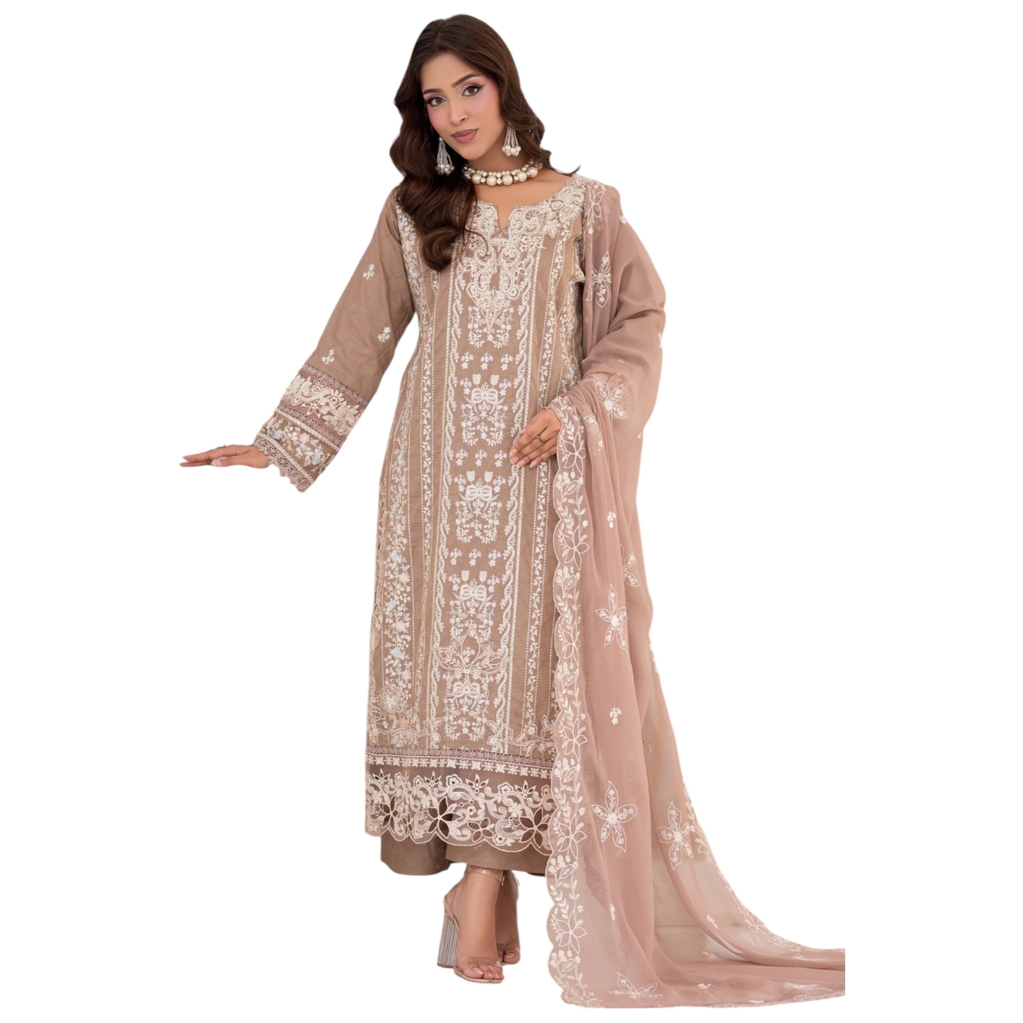 3 Piece Stitched Lawn Suit Zayba Collection (BN1126)