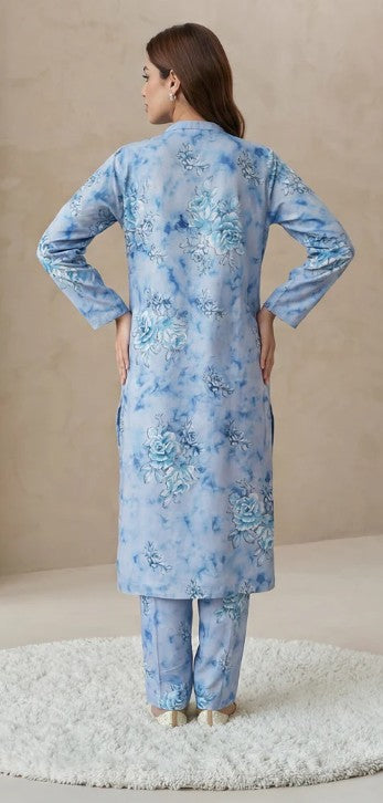 2 Piece Tawakkal Stitched Suit (D-5466) Blue