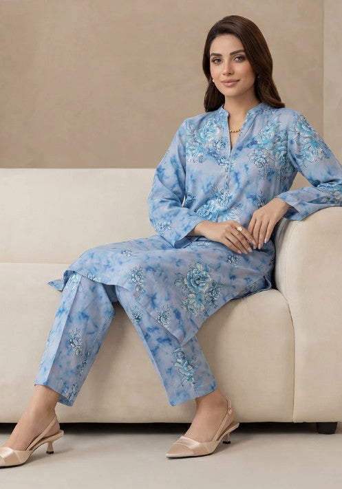 2 Piece Tawakkal Stitched Suit (D-5466) Blue