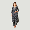 2 Piece Stitched Black and White Lawn Suit - Designer Inspired by Khaadi (BW04)