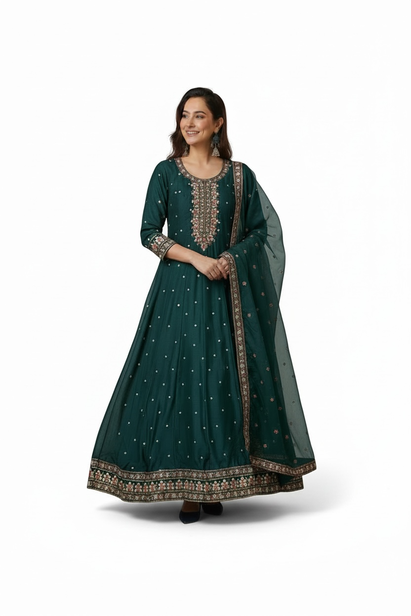 3 Piece Stitched Partywear Suit (X43)
