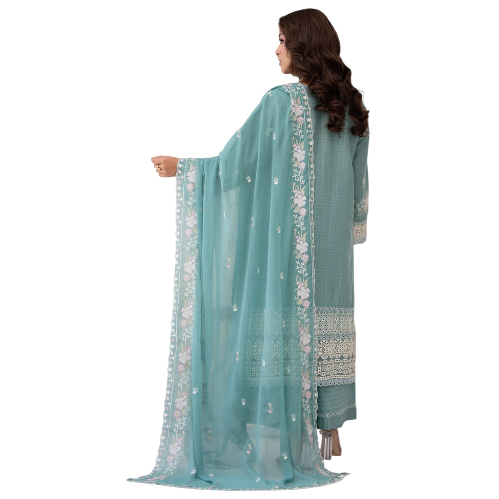 3 Piece Stitched Lawn Suit Zayba Collection (BN1123)