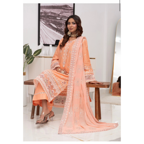 3 Piece Stitched Lawn Suit Anfa Collection (BN1119)
