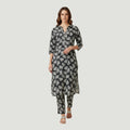 2 Piece Stitched Black and White Lawn Suit - Designer Inspired by Khaadi (BW02)