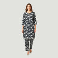 2 Piece Stitched Black and White Lawn Suit - Designer Inspired by Khaadi (BW03)