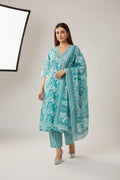 3 Piece Stitched Cotton Outfit (D15)