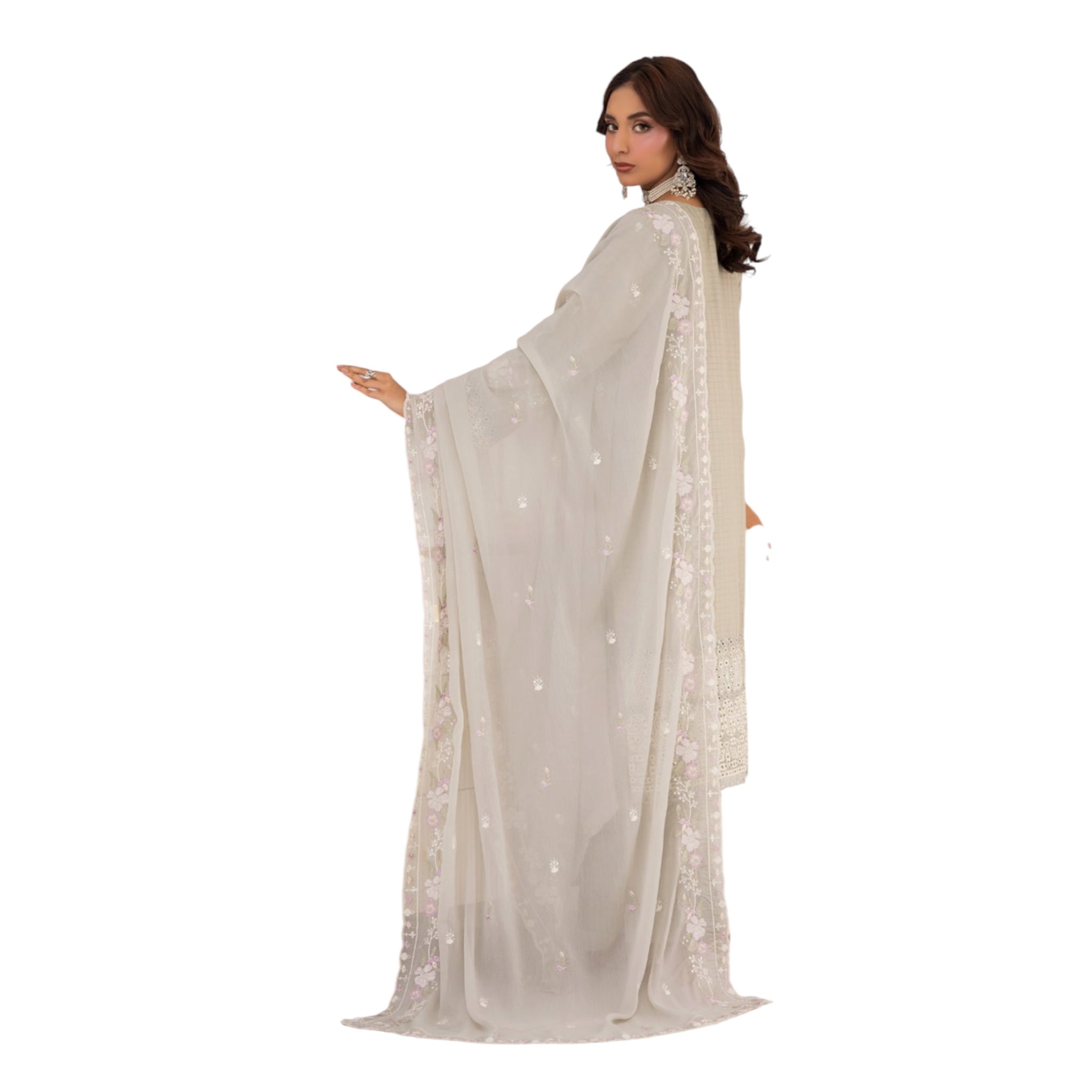 3 Piece Stitched Lawn Suit Zayba Collection (BN1124)