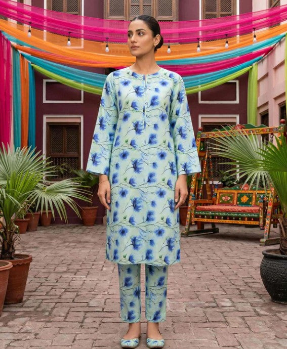 2 Piece Stitched Lawn Suit by Tawakkal (D4236)