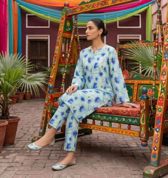 2 Piece Stitched Lawn Suit by Tawakkal (D4236)