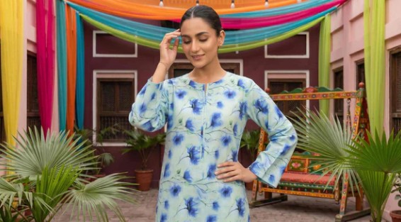 2 Piece Stitched Lawn Suit by Tawakkal (D4236)