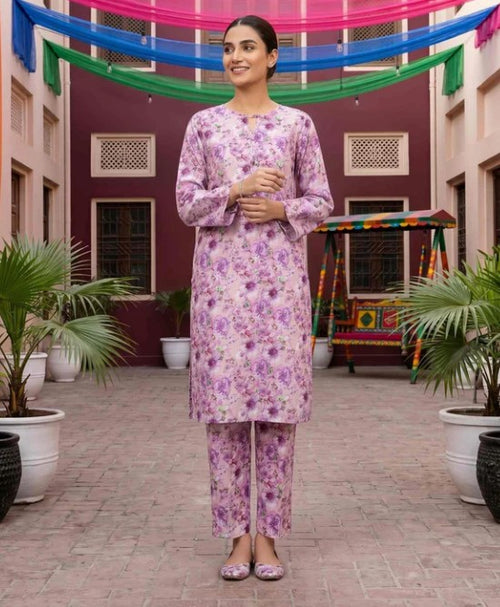 2 Piece Stitched Lawn Suit by Tawakkal (D4237)