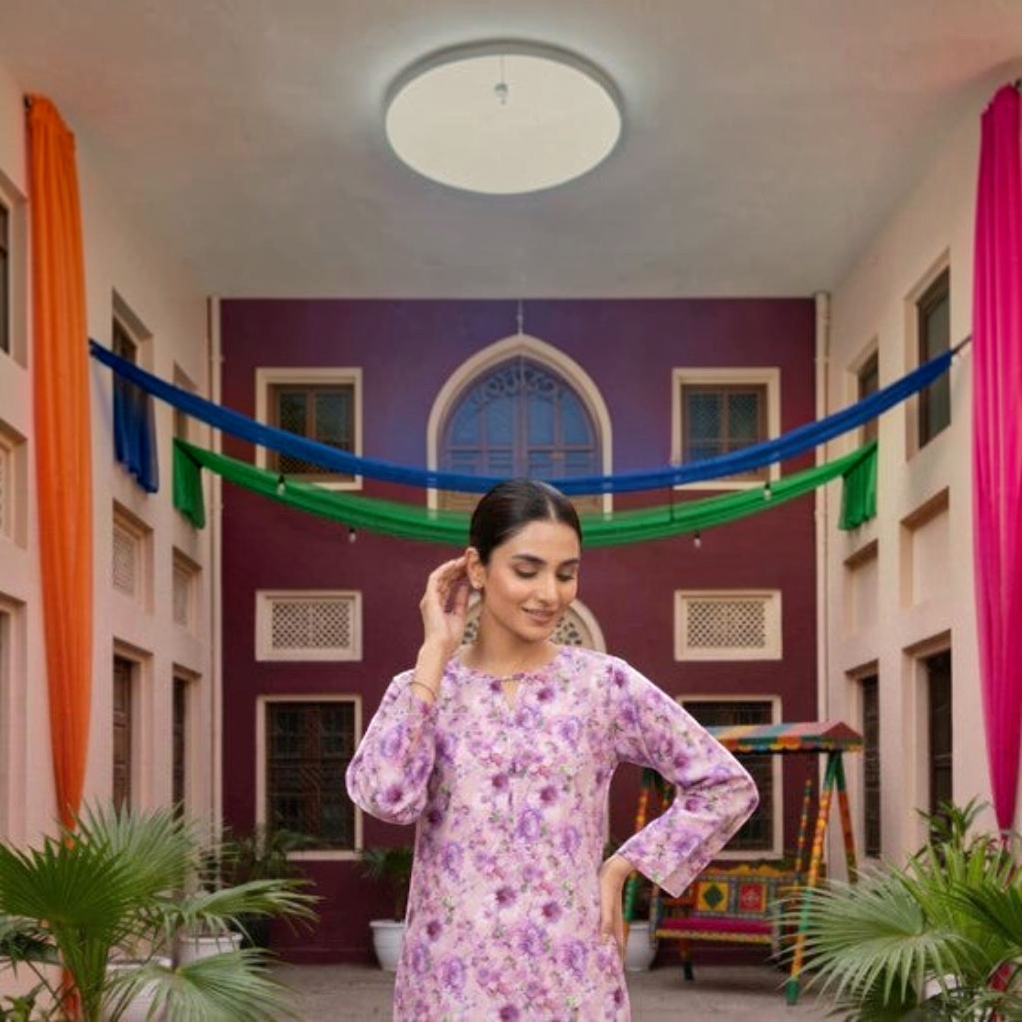 2 Piece Stitched Lawn Suit by Tawakkal (D4237)