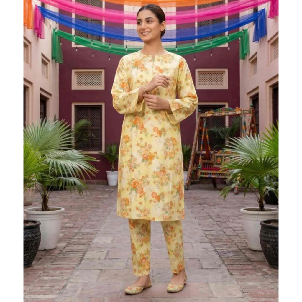 2 Piece Stitched Lawn Suit by Tawakkal (D4240)