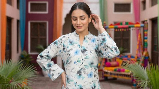 2 Piece Stitched Lawn Suit by Tawakkal (D4245)