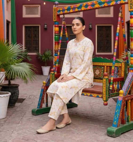 2 Piece Stitched Lawn Suit by Tawakkal (D4247)