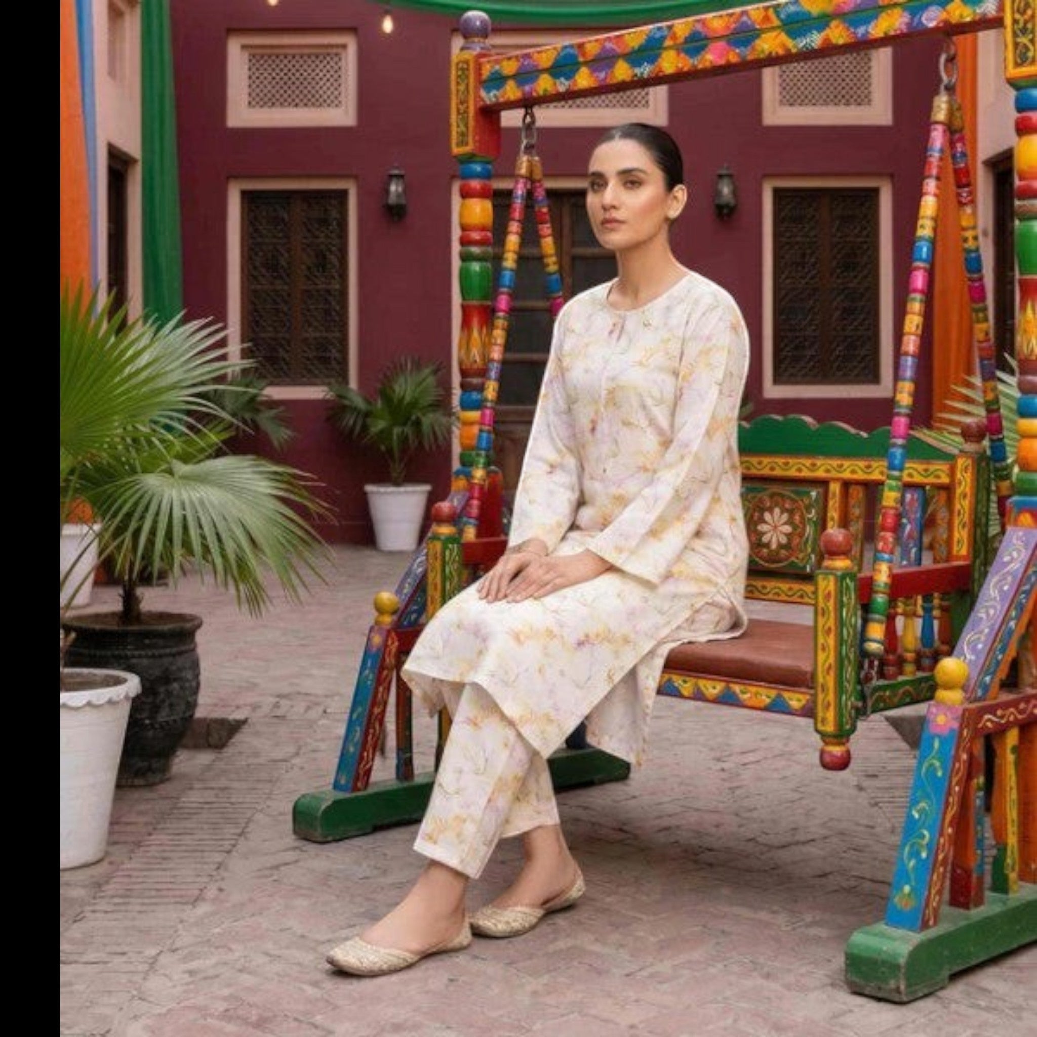 2 Piece Stitched Lawn Suit by Tawakkal (D4247)