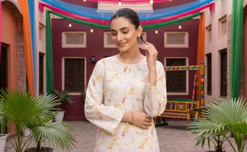 2 Piece Stitched Lawn Suit by Tawakkal (D4247)