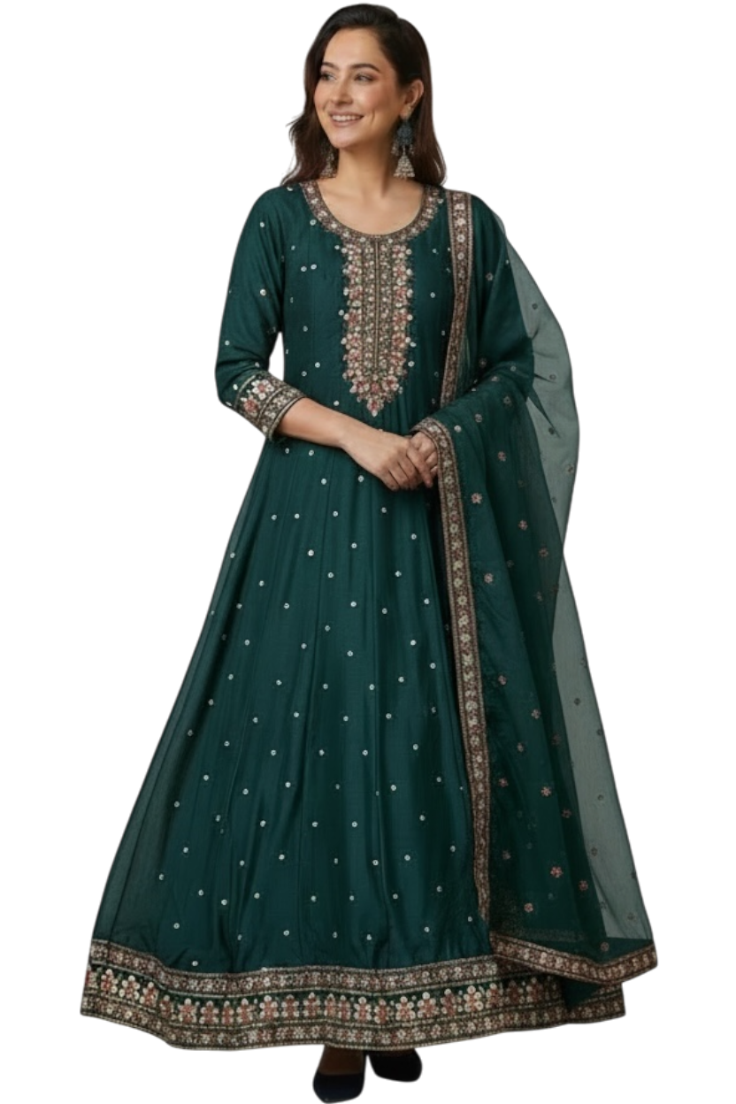 3 Piece Stitched Partywear Suit (X43)