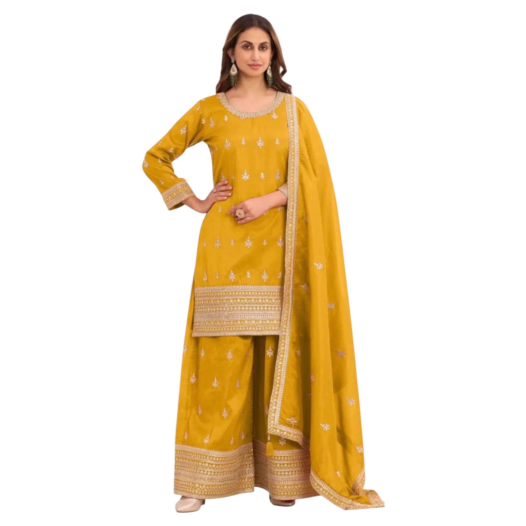 3 Piece Stitched Partywear Suit (X52Y)