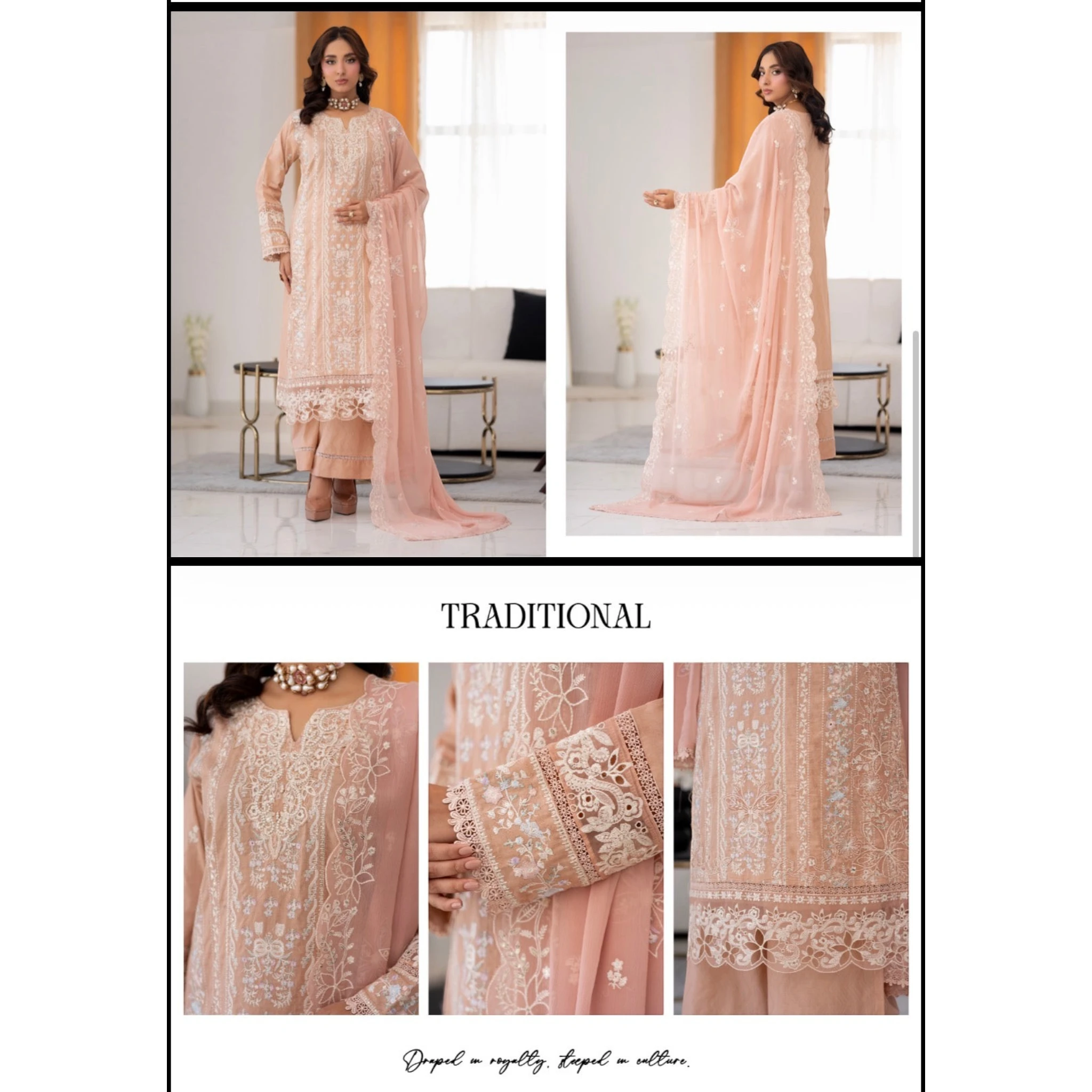 3 Piece Stitched Lawn Suit Zayba Collection (BN1125)