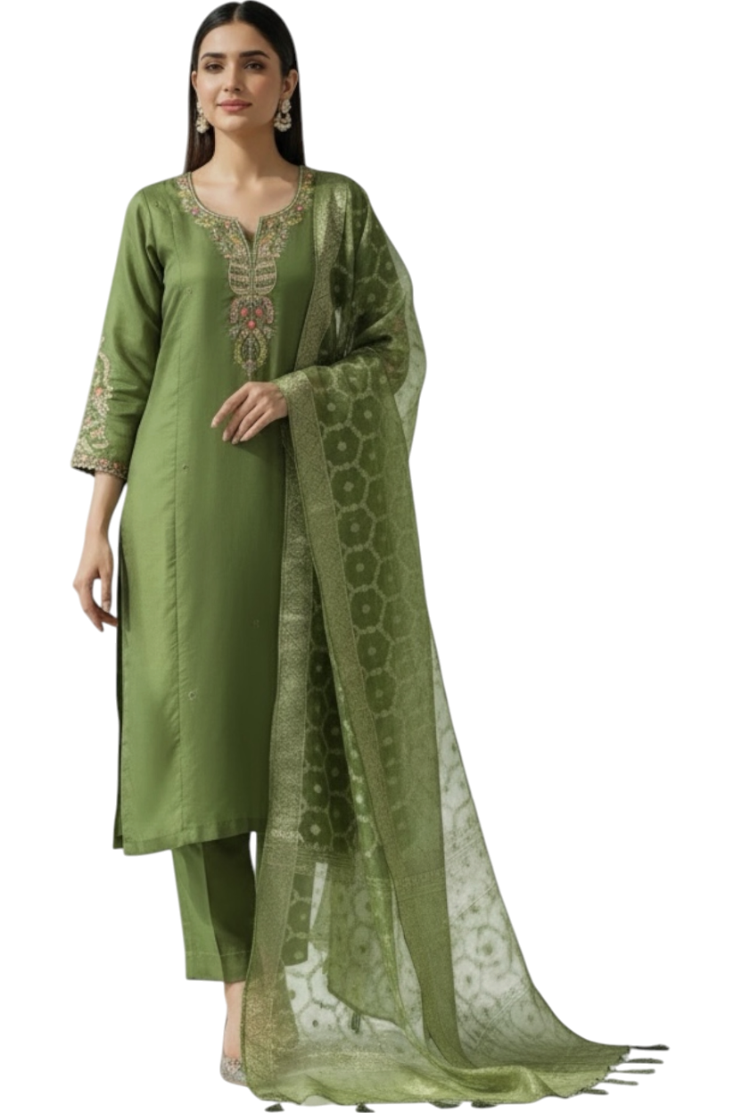 3 Piece Stitched Partywear Suit (X44)