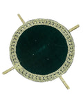 UK Based - 18" Round Mehndi Thaal Medium with holding sticks
