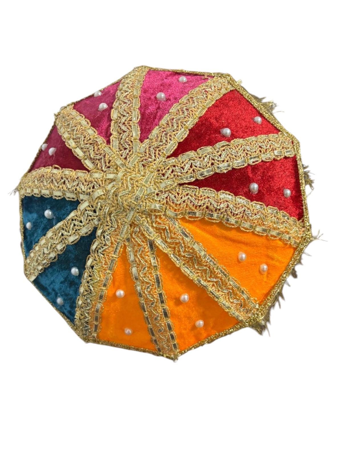UK Based - Small Size Mehndi Decor Beautiful and Trendy Umbrellas - designs may vary