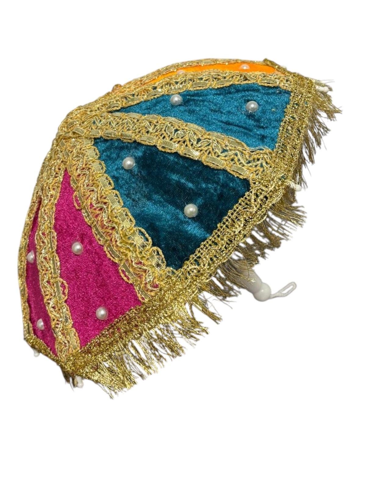 UK Based - Small Size Mehndi Decor Beautiful and Trendy Umbrellas - designs may vary