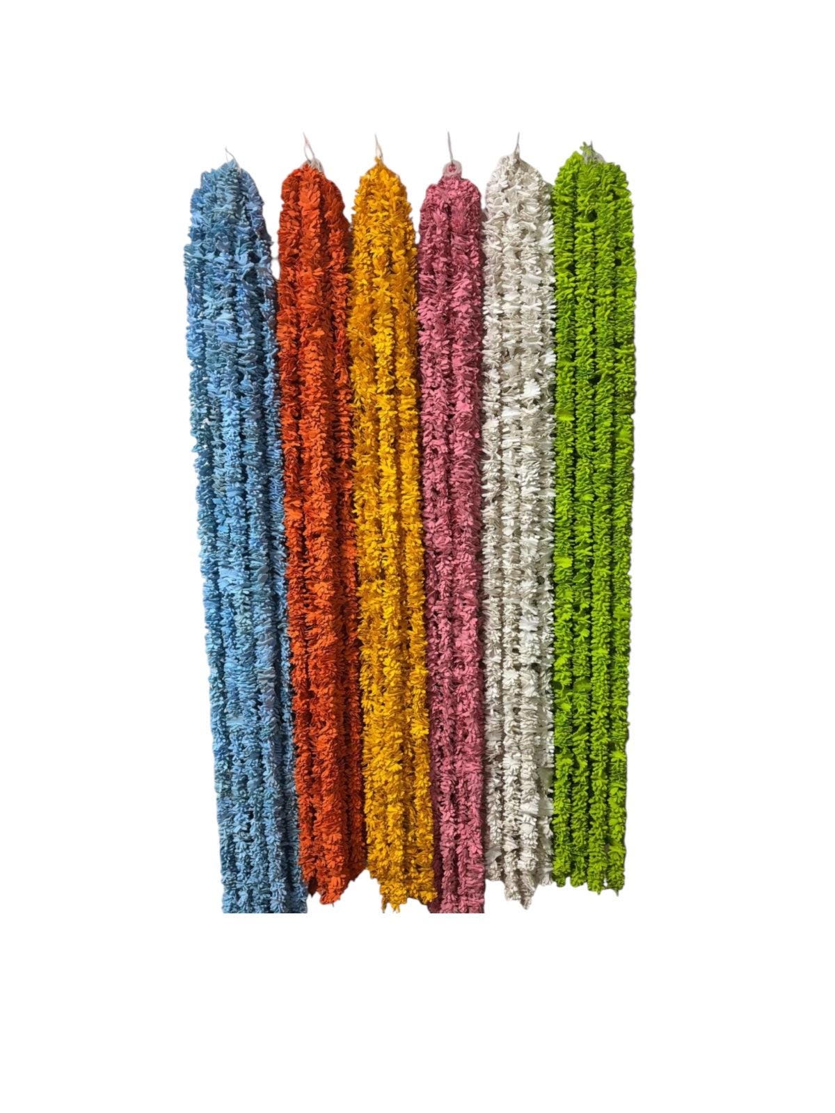 UK Based - 5ft Foam Floral Garlands (Pack of 12) (Pink)