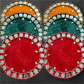 UK Based - 17 Inch Round Mehndi Thaal - Ideal for Mehndi and Dholki nights