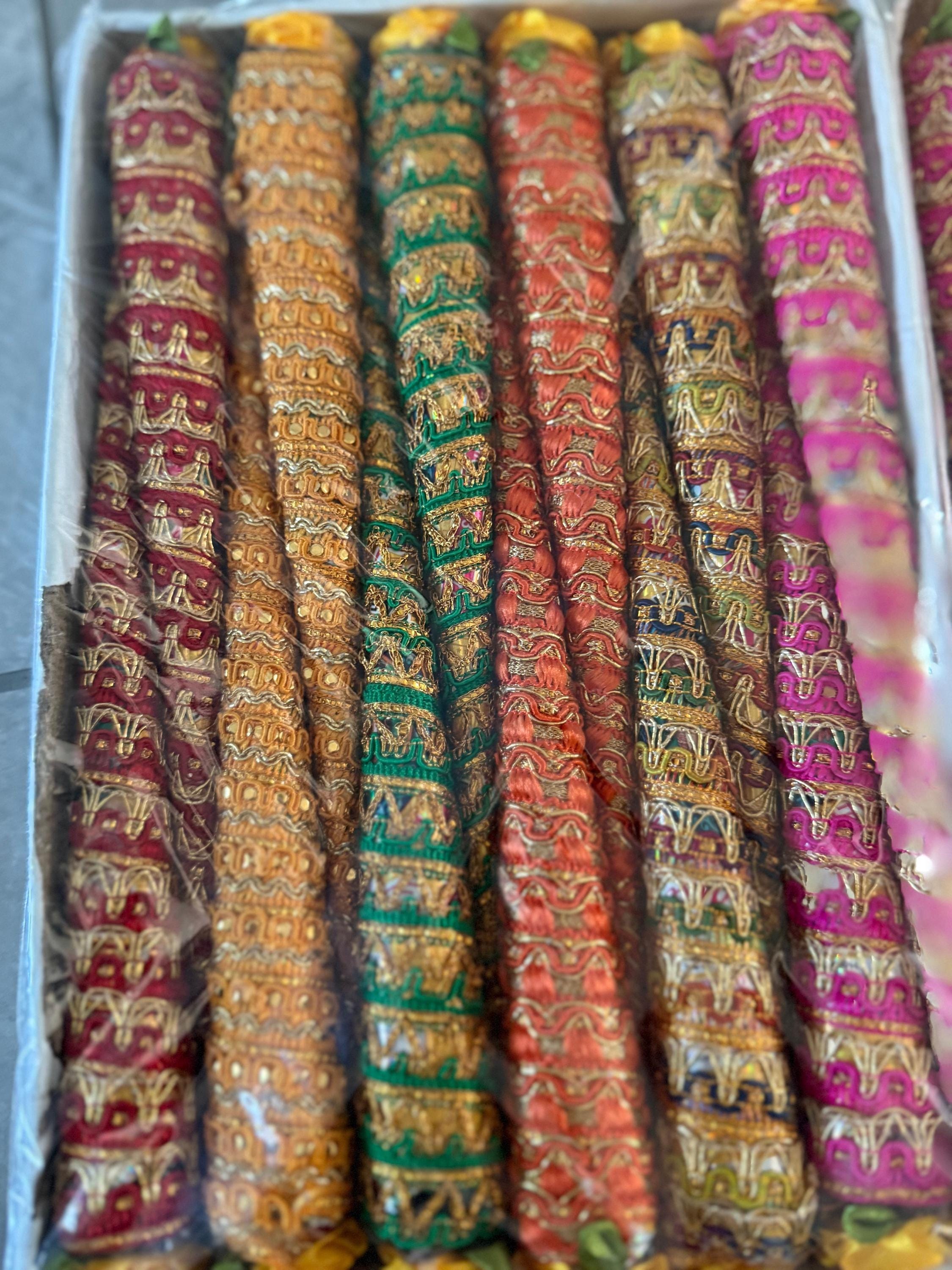 UK Based - 6 Beautiful Decorated Mehndi Kones - Nadra Mehndi Kones Perfect for your Mehndi Parties